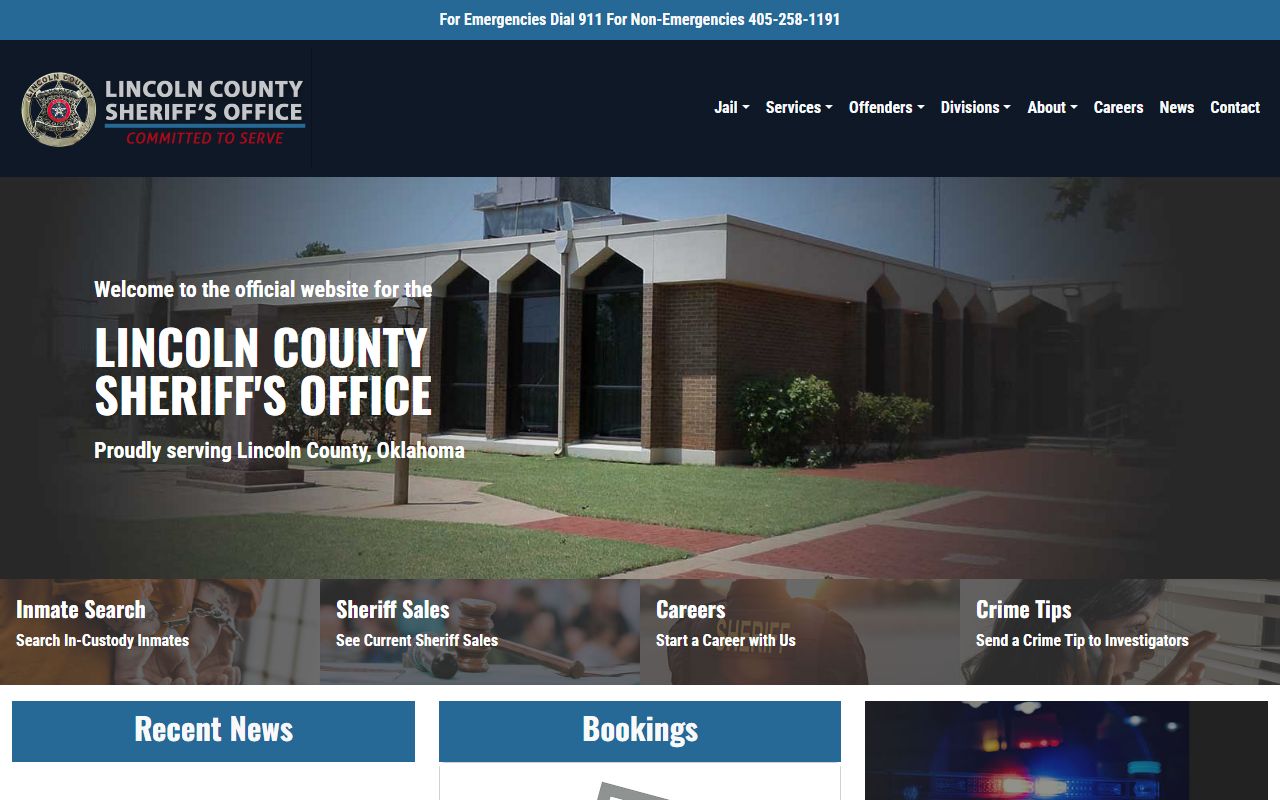 Lincoln County Court Clerk courthouse sheriff jail inmate records