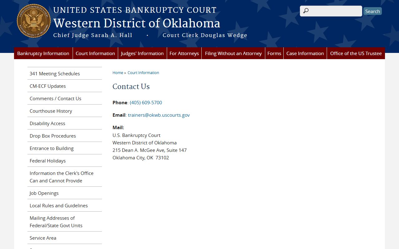 Lincoln County probate records guide to the federal bankruptcy court contact page
